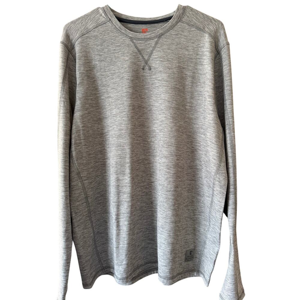 NWOT Men's Rugged Elements Gray Thermal Fleece Top sz M